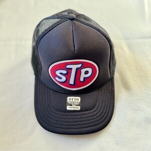 NWT Old school style Mesh back Trucker Hat - STP embroidered patch.